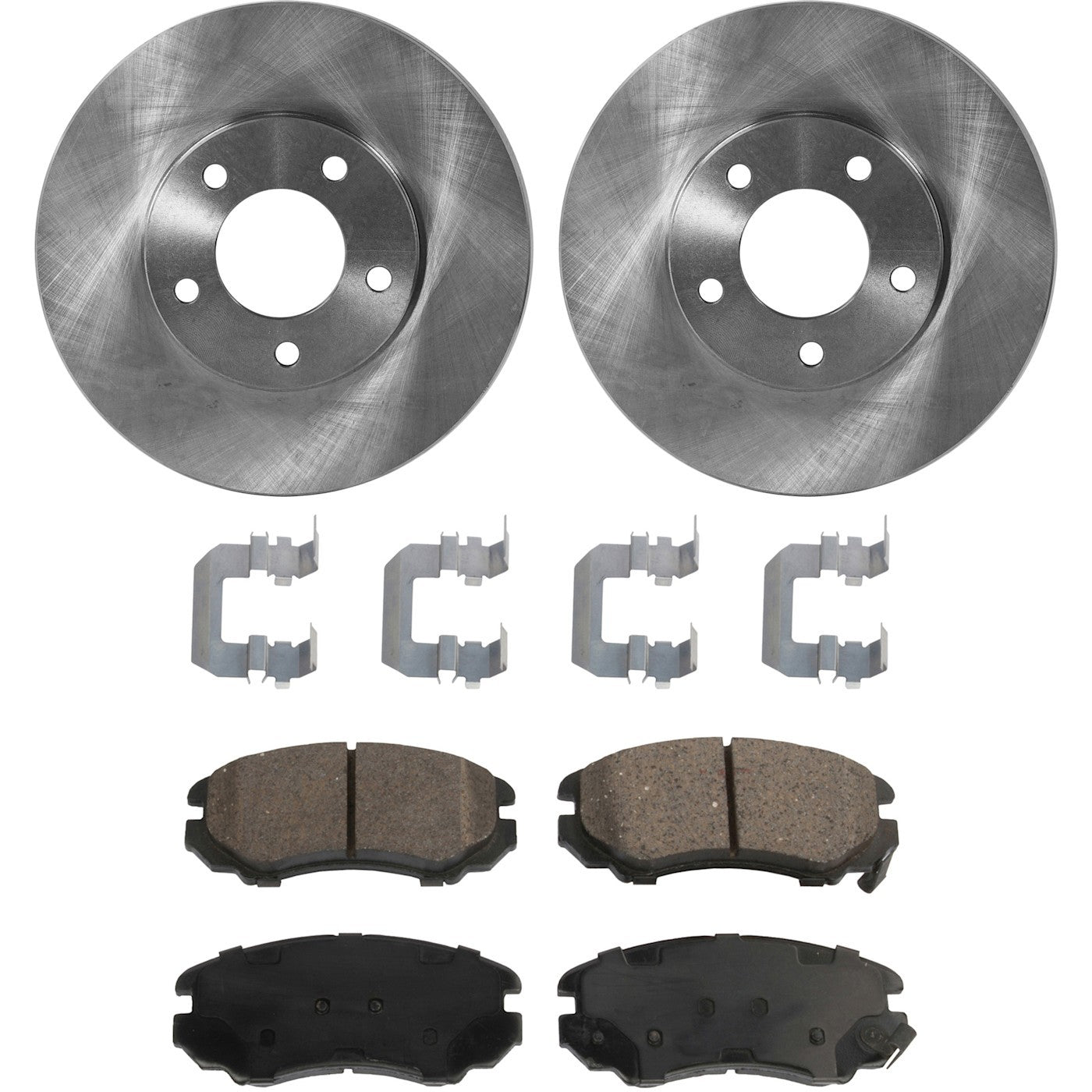 Set of 2 Brake Rotors and Pads for Kia Optima (2002–2006) Front FWD