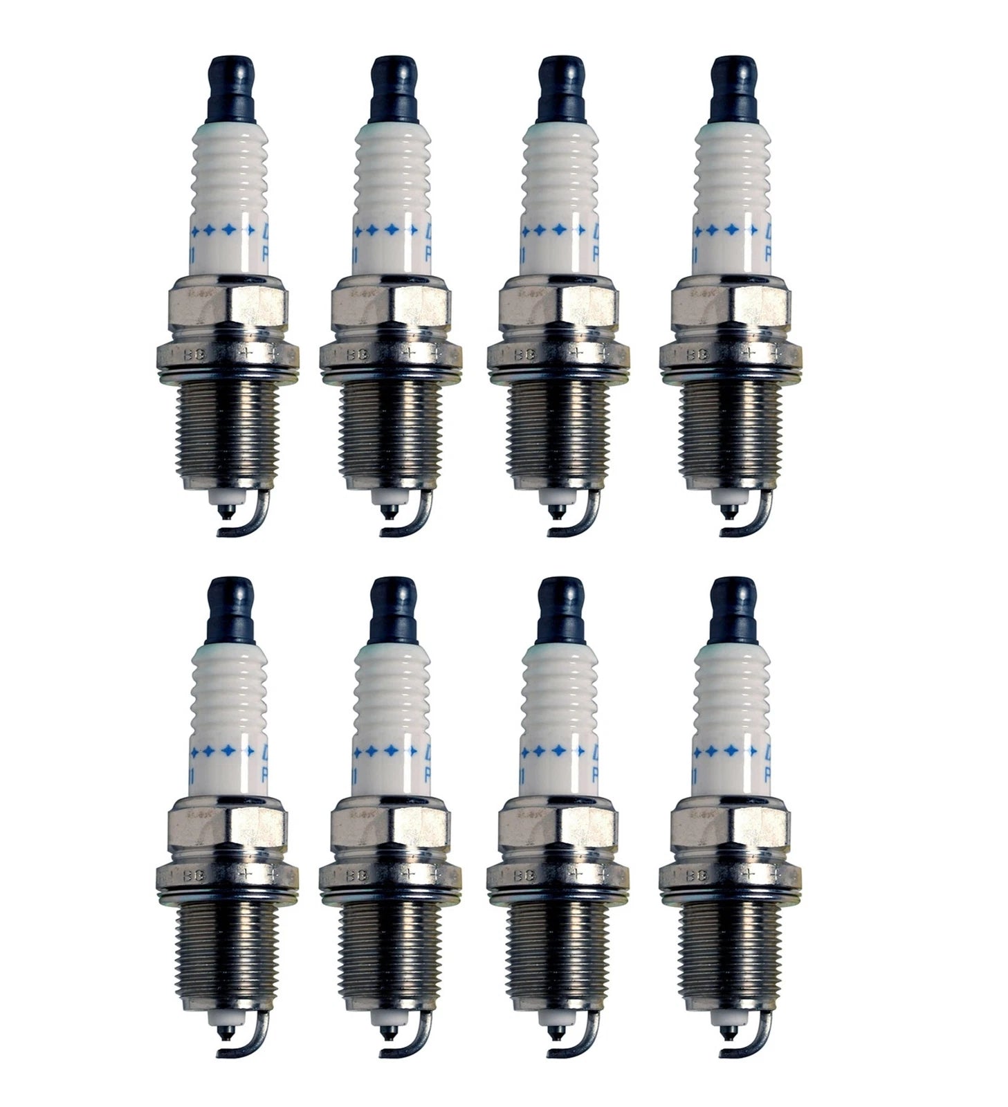 Set of 8 Denso Double Platinum Spark Plugs (Gap 0.044) for