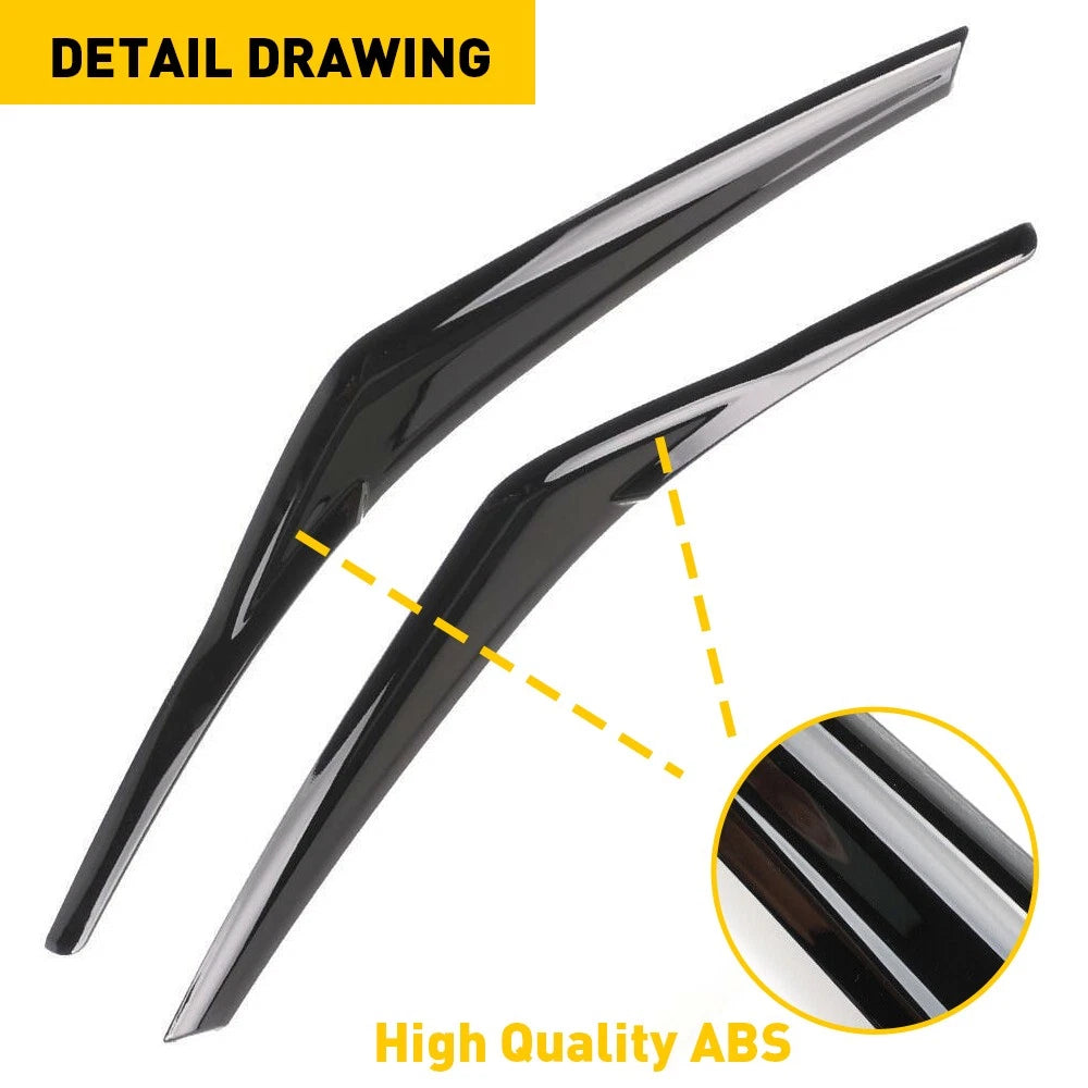 Glossy Black Headlight Eyelid Covers for Toyota Camry (2018–2023)
