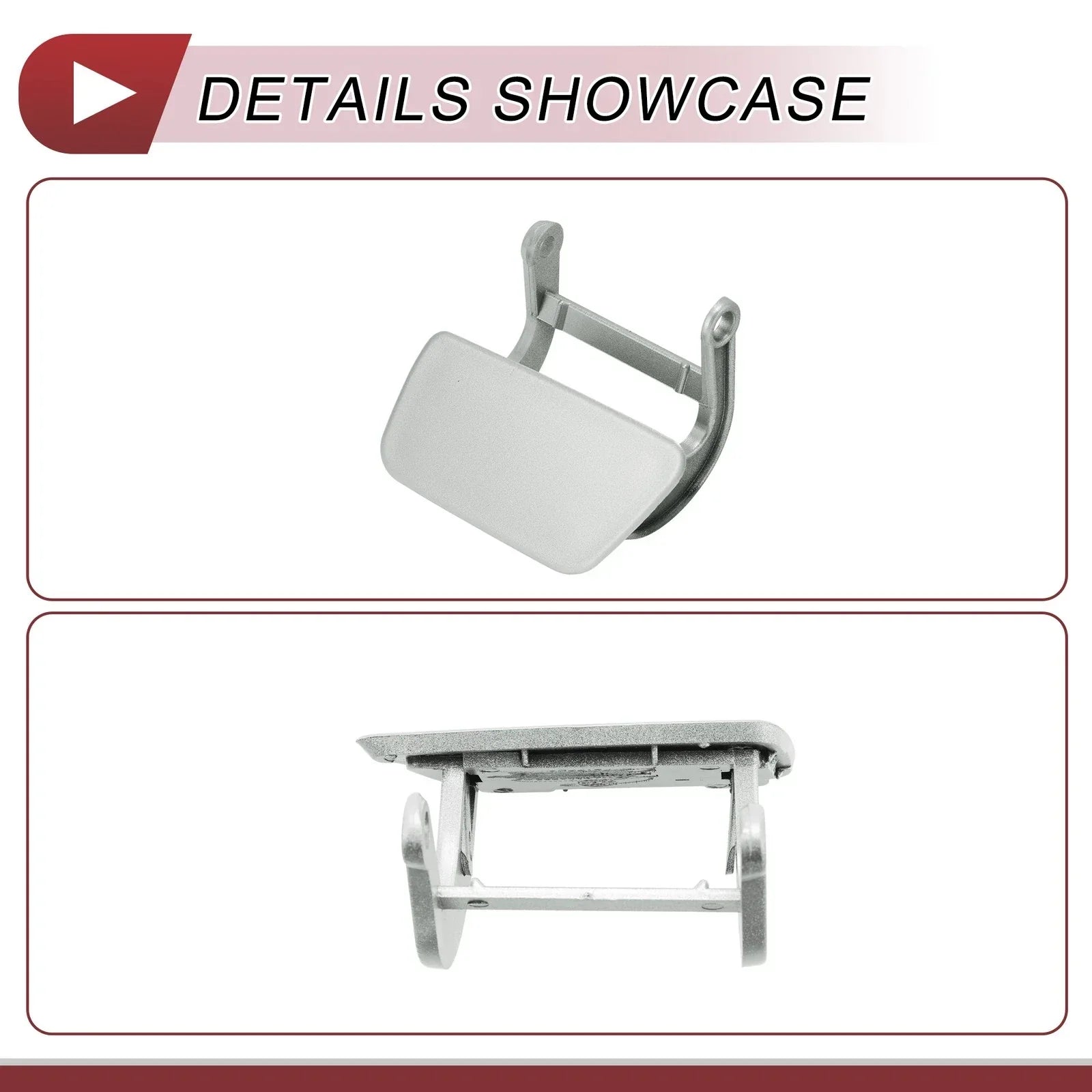 Bumper Trim Nozzle Cover Silver Tone for BMW 525i (2004-2005)