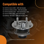 1x Rear ABS Wheel Hub Assembly for Toyota Corolla Matrix (2003–2008) 512217