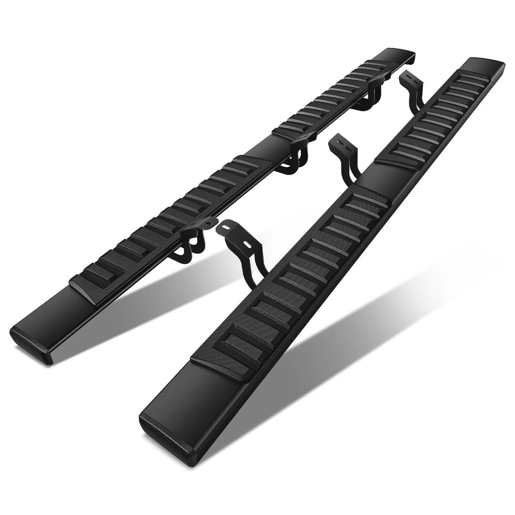 Set of 2 Black Flat Side Step Bars for Toyota Tundra (2007–2021)