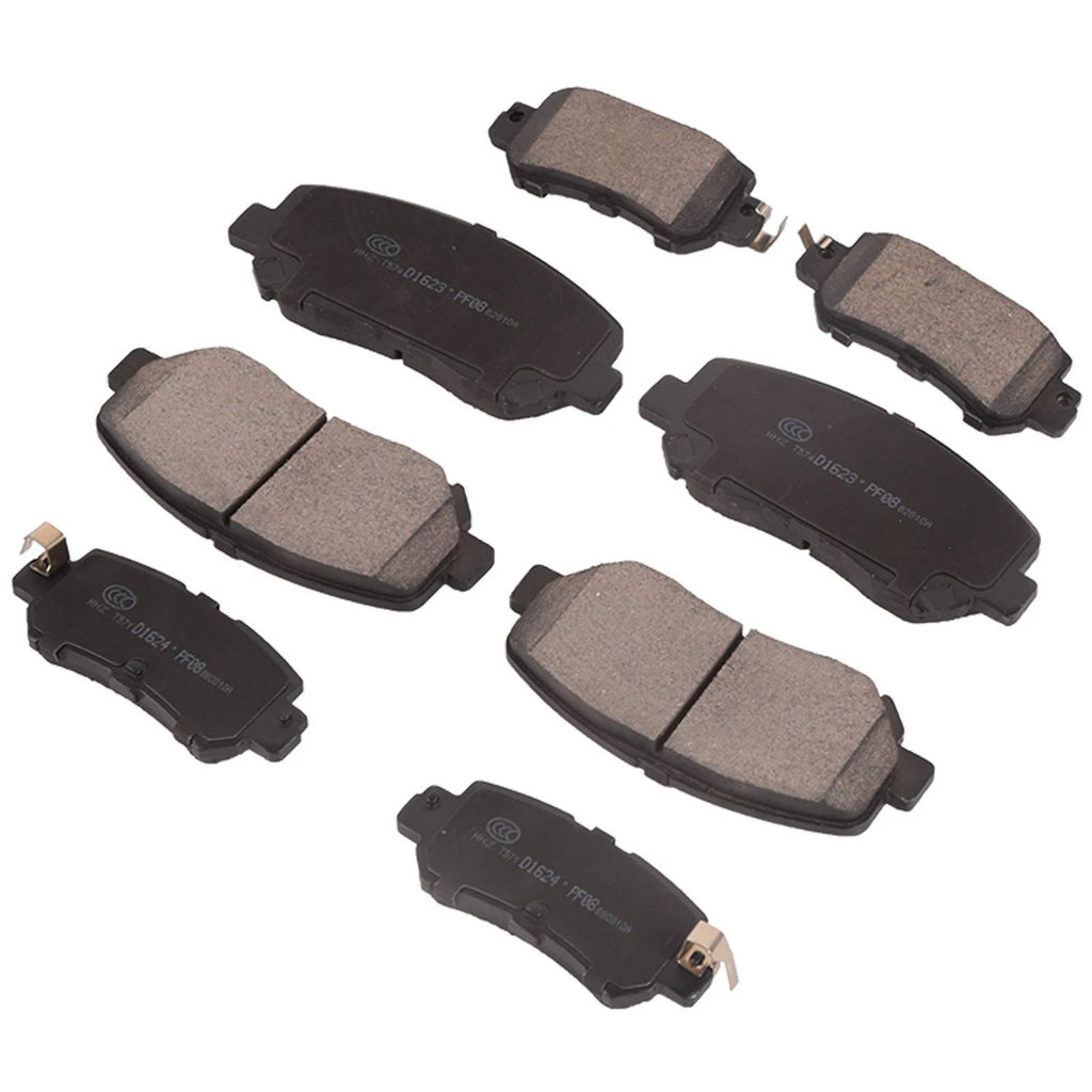 Set of 8 Ceramic Disc Brake Pads for Mazda CX-5 (2016–2022)
