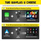 Mini Wireless CarPlay Adapter for Apple (Plug & Play, Low Latency)