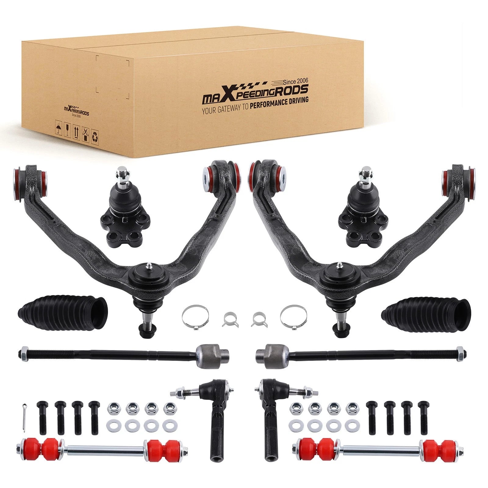 Set of 12 Front Upper Control Arm Bushings for Chevy Silverado GMC Sierra (1999–2006)