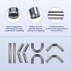 2.5" Aluminum Turbo Intercooler Pipe Kit for Universal Applications