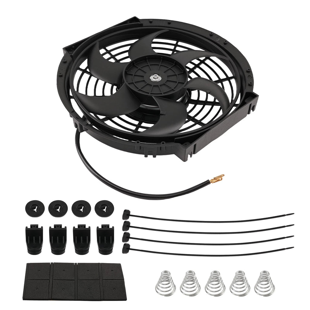 10" Heavy Duty Radiator Fan 800 CFM 12V for Universal Applications