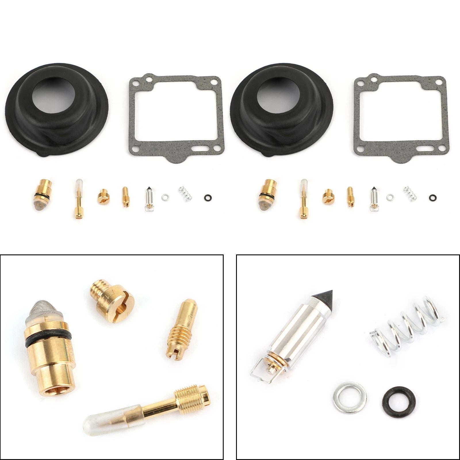 Carburetor Repair Rebuild Kit for Yamaha Virago XV750 (1988–1997) XV1100 (1988–1999)