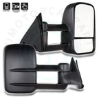 2X Manual Tow Side Mirrors for Chevy GMC C/K 1500 2500 3500 (1988–1998)