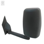 Replacement Black Smooth Driver Side Manual Door Mirror for Toyota Hilux (2005–2015)