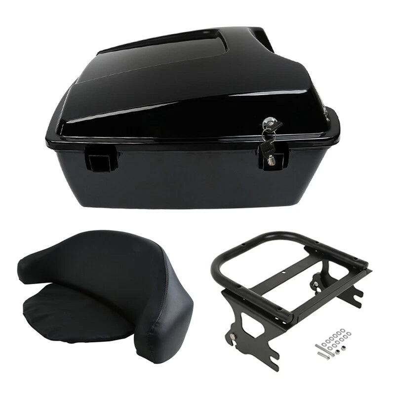 Chopped Trunk Backrest Mount Rack for Harley Touring (1997–2008)