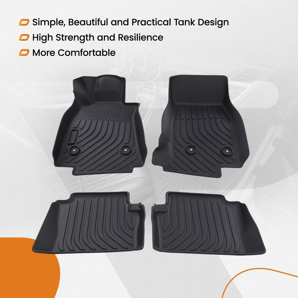 Waterproof All Weather Floor Mat for Cadillac CT5 (2020–2025) TPE Black