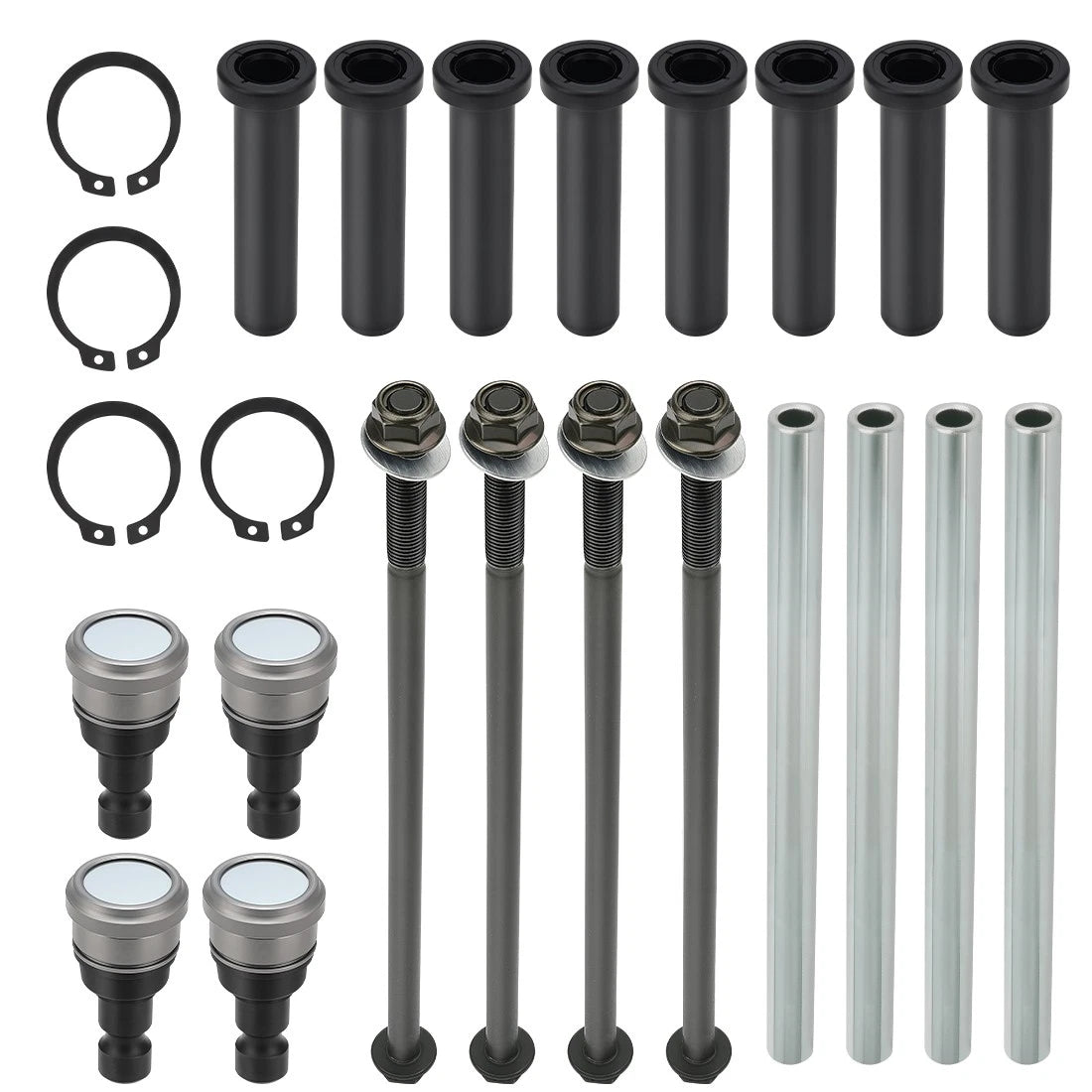 Front Upper A Arm Bushing Ball Joint Kit for Polaris RZR 570 S 800 (2010–2020)