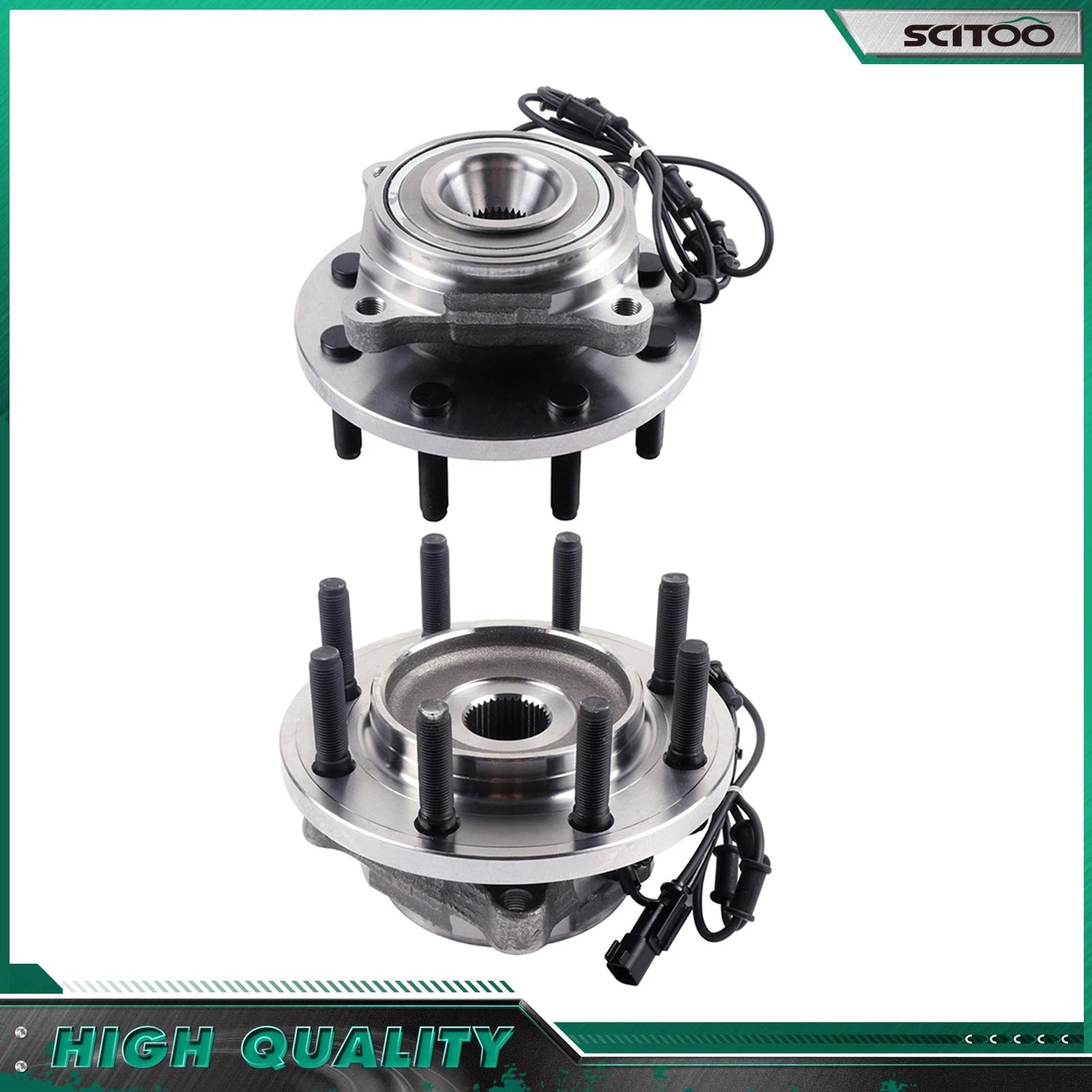 2X Front Wheel Bearings for Dodge Ram 2500 3500 4WD (2003–2010)