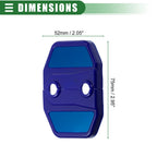 4 x Car Door Latch Lock Cover Protector for BMW 1 Series 2 Series ABS Blue