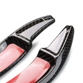 Black Carbon Fiber Steering Wheel Shift Paddle Pads for Benz E-Class (2021)