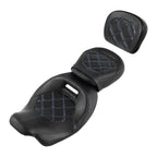 Low-Profile Driver Passenger Seats Sissy Bar Pad for Harley Touring (2009–2023)