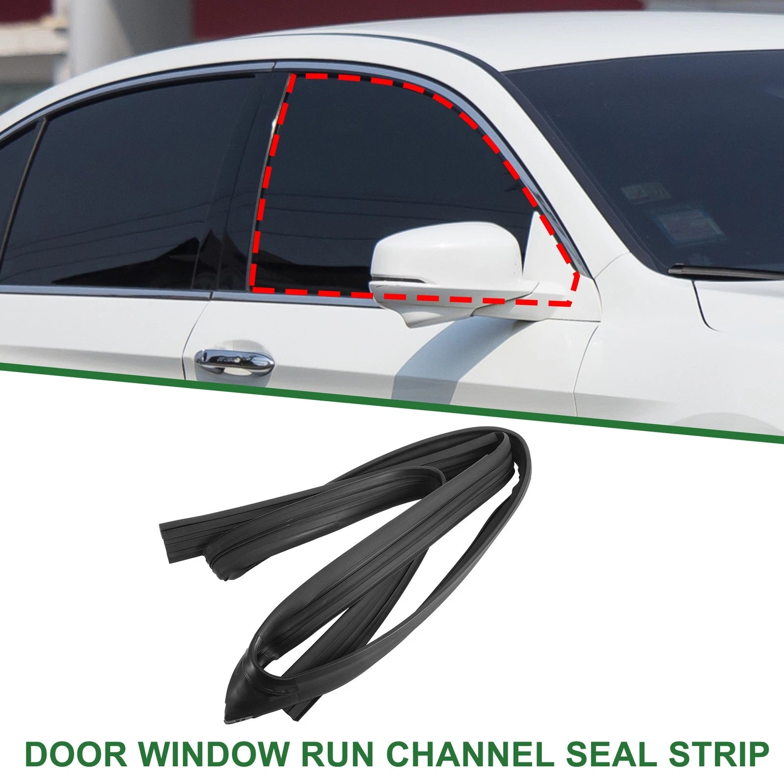 Front Right Door Window Run Channel Seal Strip for Honda Accord (No. 72235SDET01)