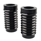 Retro Fork Boot Slider Covers for Harley Tour Road Street Tri Glide (2014–2023) Black