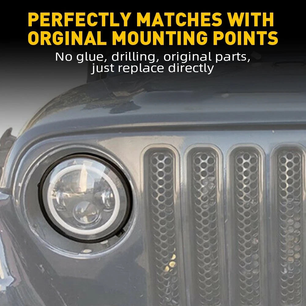 7'' Headlight Ring Bracket for Jeep Wrangler JK (2007–Present)