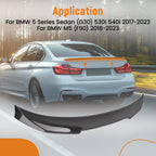 Carbon Fiber Trunk Rear Wing Spoiler for BMW G30 F90 M5 530i 540i (2017–2023)