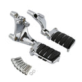 Chrome Passenger Foot Pegs Mount Bracket for Harley Sportster XL883 XL1200 (2014–2022)