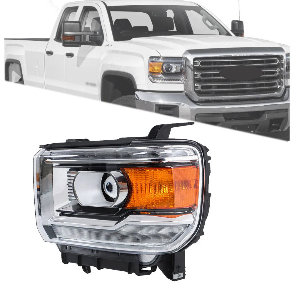 LH Headlight for GMC Sierra 2500HD (2016–2019) HID with LED DRL Projector