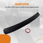 Window Visor Wing Spoiler for Toyota Corolla (2014-2019) Glossy Black