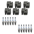 Set of 6 Ignition Coils & 12 Platinum TT Spark Plugs for Mercedes W203 R170 (2000–2006)