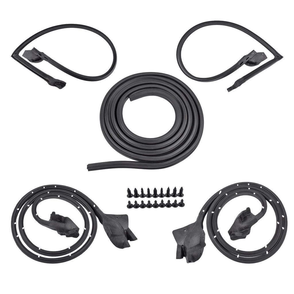 Set of 5 Weatherstrip Seals for Chevrolet Camaro Pontiac Firebird (1970–1981)