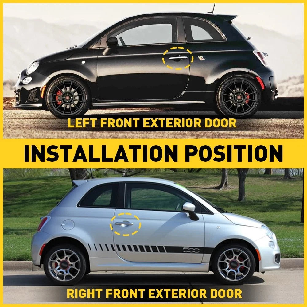 Exterior Door Handle for Fiat 500 (2012–2017) - Front Driver & Passenger Side EXV