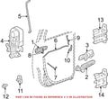 Rear Passenger Right Door Lock Actuator Motor for Dodge (OEM)