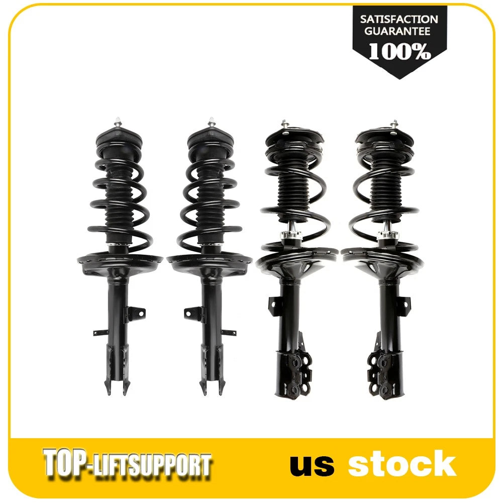 Set of 4 Complete Struts with Coil Springs for Lexus RX330 AWD