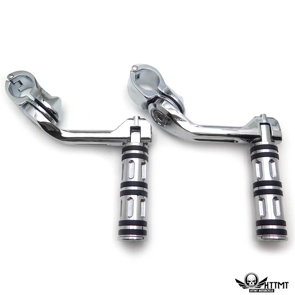 Chrome 5" Edge Cut Foot Peg for Honda GoldWing Yamaha Roadstar
