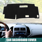 Dashboard Cover for Nissan Serena (2023) - Black Polyester Non-Slip Mat