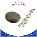 6 Ties Kit 1" x 50ft Titanium Exhaust Heat Wrap Tape for Automotive Use