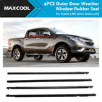 Set of 4 Weatherstrip Outer Window Seal for Mazda 3 BK Sedan (2003–2009)