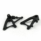 Set of 2 Front Rider Footrest Pegs Brackets for Yamaha YZF R1 (2009–2011) Black T9