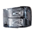 Set of 2 Black Headlights for GMC Sierra 1500 2500HD 3500HD (2007–2013)