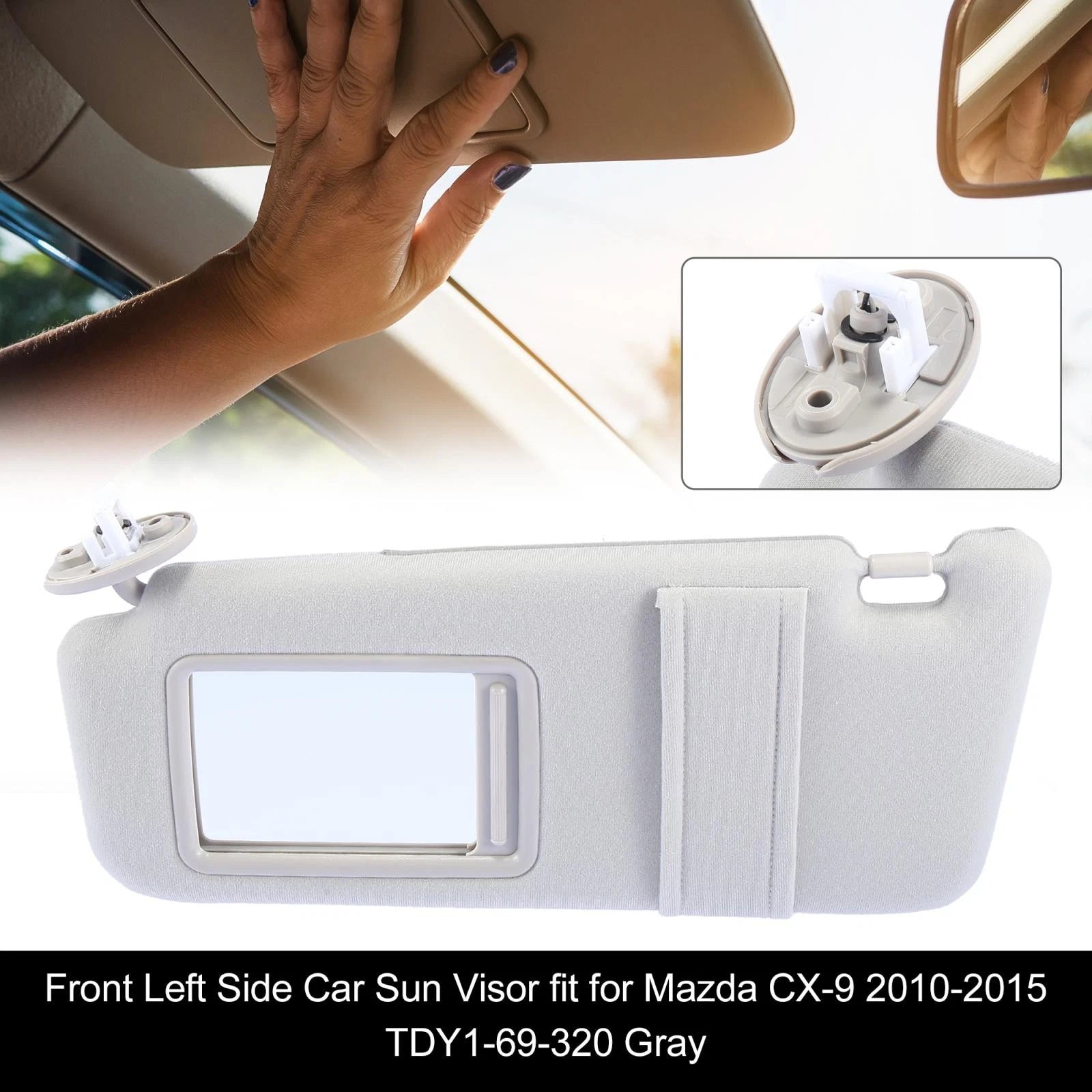 Front Left Passenger Side Sun Visor 74320-0T021-B1 for Toyota Venza (2009–2016)