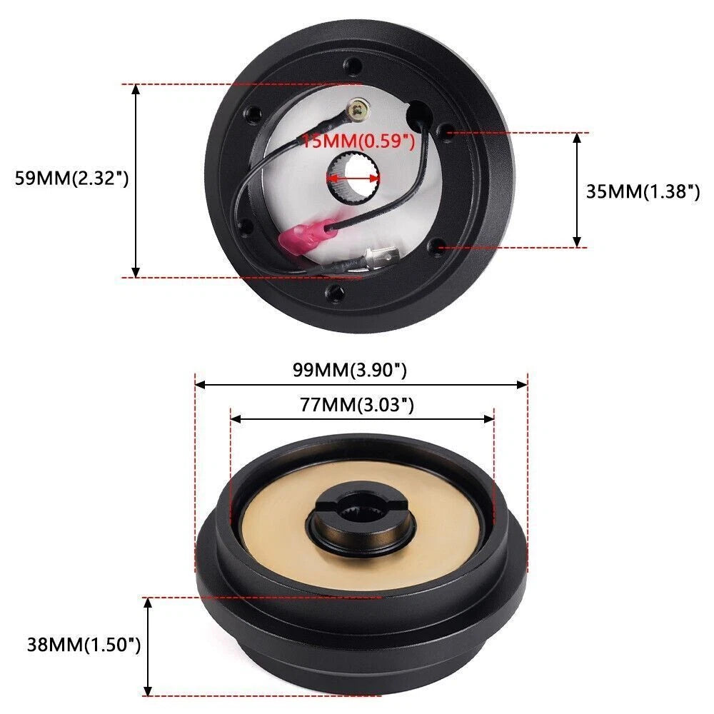 Steering Wheel Short Hub Adapter 190H for CRX EF (1988–1991), Integra (1990–1993)
