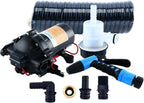 12V Washdown Pump Kit 5.0GPM 70PSI for Caravan RV Boat Marine Yacht