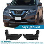Fog Light Grille Cover for Nissan Rogue (2017–2020) No.622576FL0A/622566FL0A