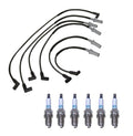 Denso 7mm Wire Set & 6 Iridium Spark Plugs for Dodge 3.9 V6