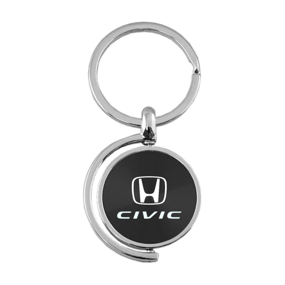Black Spinner Keychain KC1025.CIV.BLK - Officially Licensed for Honda Civic