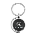 Black Spinner Keychain KC1025.CIV.BLK - Officially Licensed for Honda Civic