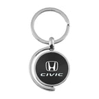 Black Spinner Keychain KC1025.CIV.BLK - Officially Licensed for Honda Civic