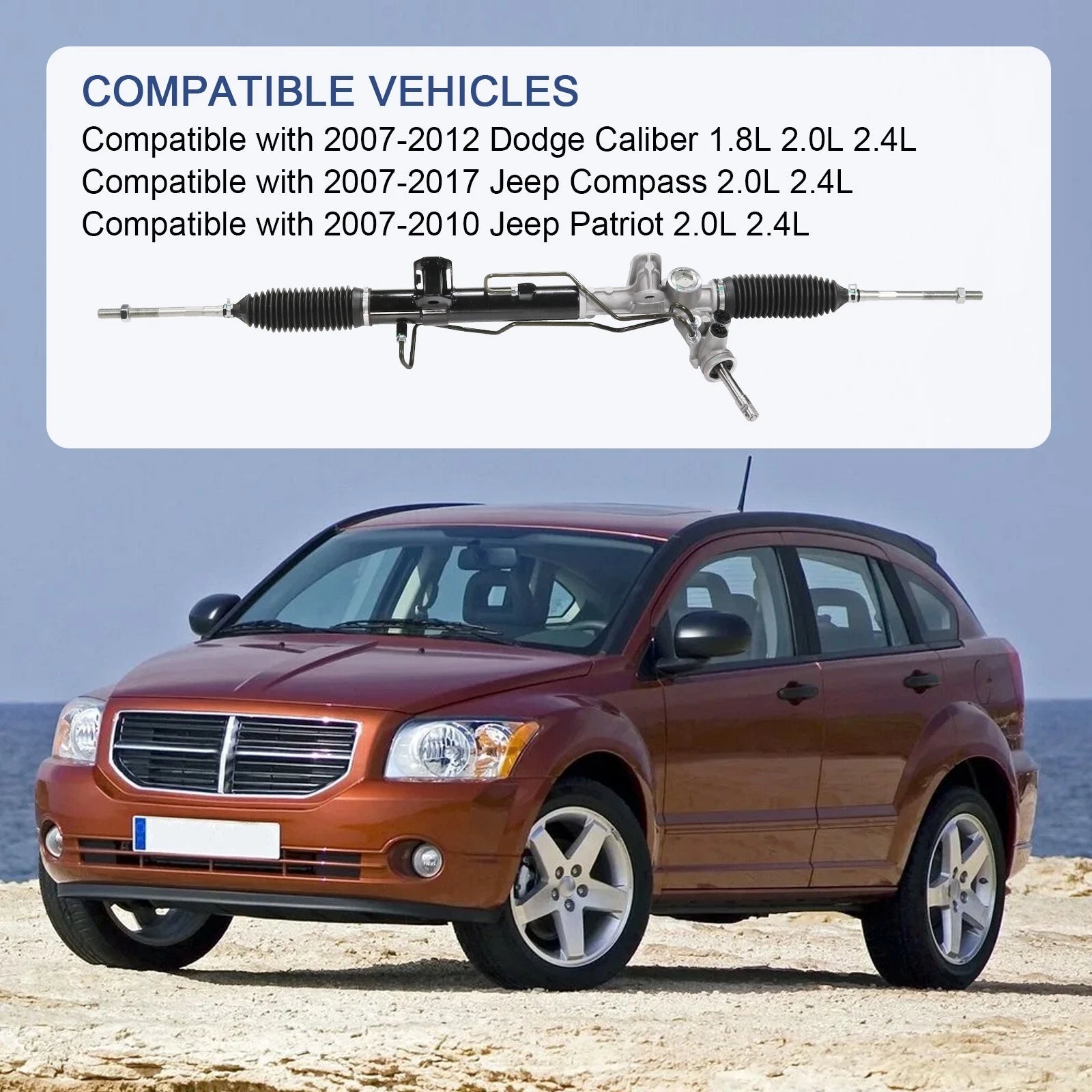 Power Steering Rack & Pinion Assembly for Caliber Compass Patriot (2007-2012)