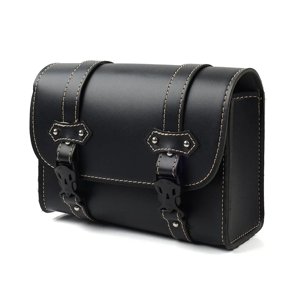 Black Motorcycle Universal Tool Bag Side Storage Saddle Bag Pouch