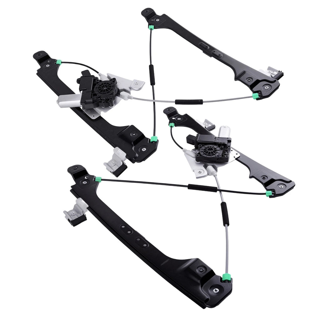 Window Regulator Motor Pair for Cadillac SRX (2010–2015) 9-4X Front Left Right